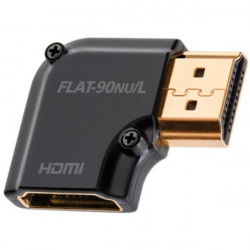 AudioQuest HDMI Type A aljzat - Type A aljzat aranyozott csatlakozós 90 fokos adapter (HDM90NUL)