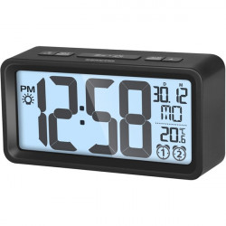 Sencor SDC 2800 B fekete digitális ébresztőóra hőmérővel (35050544)