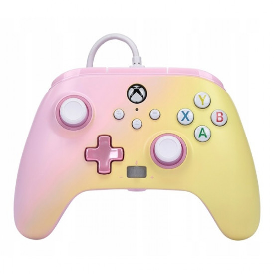 PowerA EnWired Xbox vezetékes kontroller rózsaszín-sárga (XBGP0003-01)
