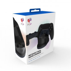 PDP PlayStation 5 DualSense Metavolt Twin Rapid Charger fekete kontroller töltőállomás (052-016-BK)