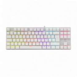 White Shark COMMANDOS GK-2106W/BL-HU fehér mechanikus magyar (blue switch) gamer billentyűzet