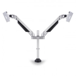 MULTIBRACKETS asztali rögzítő Gas Lift Dual, dönthető, forgatható 15-32, ezüst