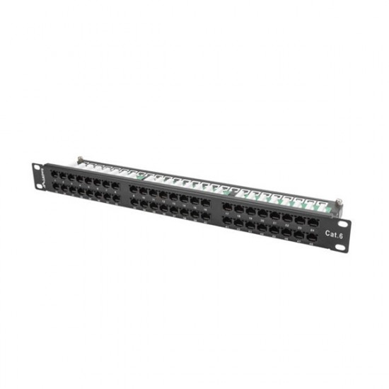 LANBERG PPU6-1048-B Lanberg Patch Panel 48 port 1U, cat. 6, black