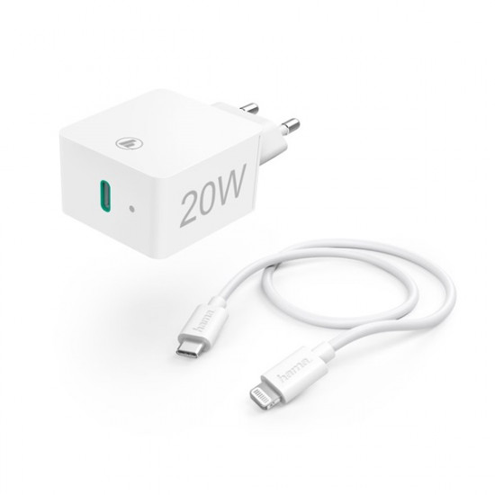 Hama Lightning - USB Type-C adatkábel, hálózati töltő (201620)