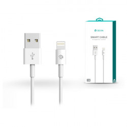 Devia Smart Apple iPhone 5/5S/5C/SE/iPad 4/iPad USB - Ligthning töltő- és adatkábel 1m fehér (ST986650)