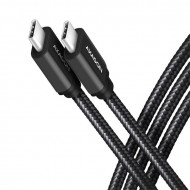 Axagon 3m Type C - Type C fekete adat- és töltőkábel (BUCM3-CM30AB)