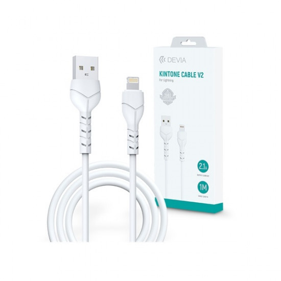 Devia Kintone V2 Series 1m 2,1A USB-Lightning Kintone Cable V2 Series adat- és töltőkábel (ST348686)