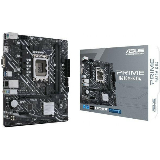 ASUS PRIME H610M-K D4 INTEL H610, mATX Alaplap S1700