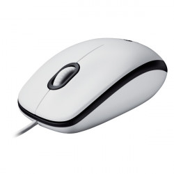 LOGITECH M100 Mouse White USB - EMEA