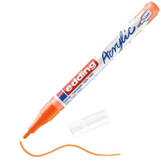 Edding 5300 F neon narancs színű 066 D10 akril marker (7580246001) Edding 5300 F neon narancs színű 066 D10 akril marker (7580246001)