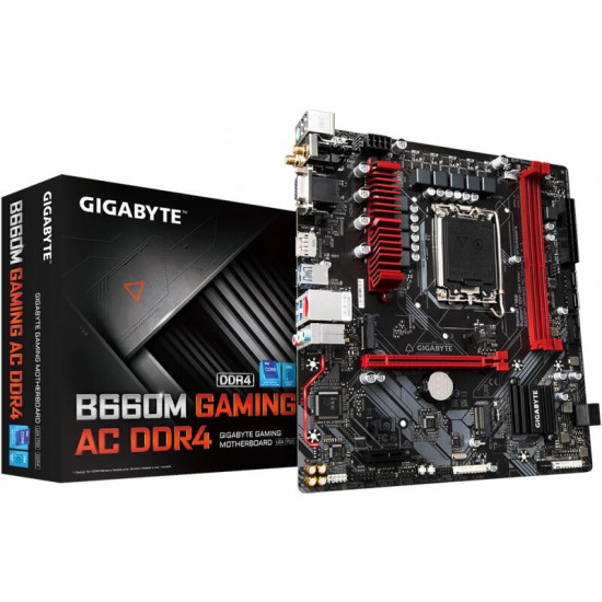 GIGABYTE B660M GAMING AC DDR4 INTEL S1700 B660, mATX alaplap