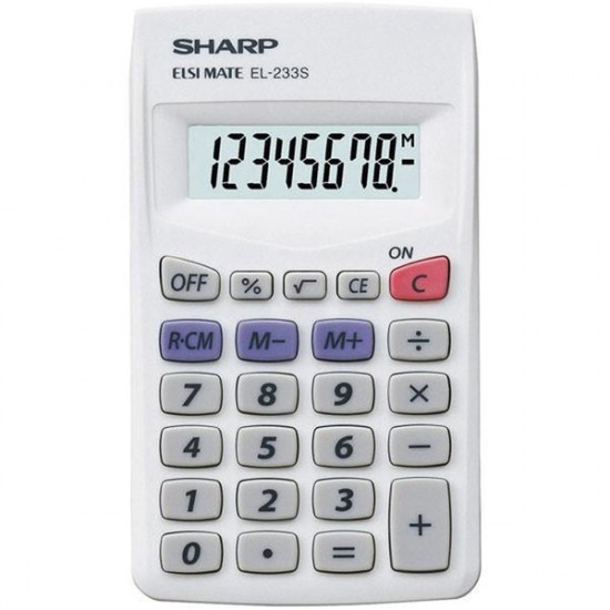 Sharp EL233S alapműveletes zsebszámológép (EL-233 S)