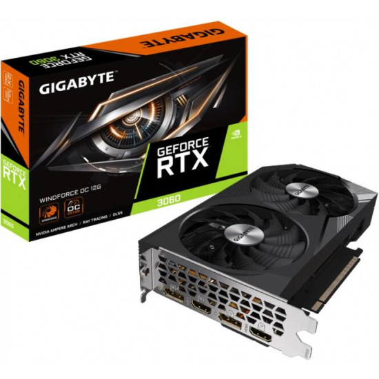 GIGABYTE nVIDIA RTX 3060 12GB DDR6 OC LHR PCI-Ex16x videokártya GIGABYTE nVIDIA RTX 3060 12GB DDR6 OC LHR PCI-Ex16x videokártya