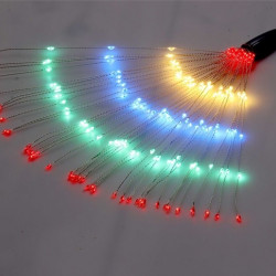 Tűzijáték stílusú 8 programos/távirányítós/több színű/120db LED-es/2xAA elemes fénydekoráció (250-08)