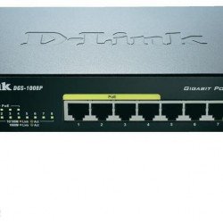 D-Link DGS-1008P/E  10/100/1000Mbps PoE 8 portos switch