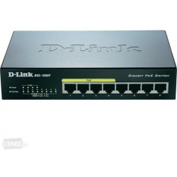 D-Link DGS-1008P/E  10/100/1000Mbps PoE 8 portos switch