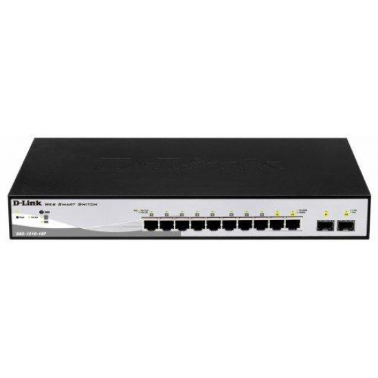 D-LINK Switch 8x1000Mbps (8xPOE) + 2xGigabit SFP Menedzselhető Rackes, DGS-1210-10MP/E D-LINK Switch 8x1000Mbps (8xPOE) + 2xGigabit SFP Menedzselhető Rackes, DGS-1210-10MP/E