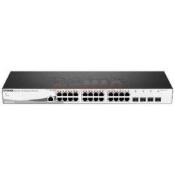 D-LINK Switch 24x1000Mbps + 4xGigabit SFP Menedzselhető Rackes, DGS-1210-28/E