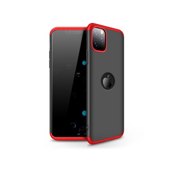 GKK 360 Full Protection 3in1 - Logo Apple iPhone 11 Pro hátlaptok fekete-piros (GK0540)