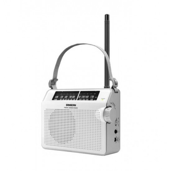 Sangean hordozható AM/FM fehér táskarádió (PR-D6W)