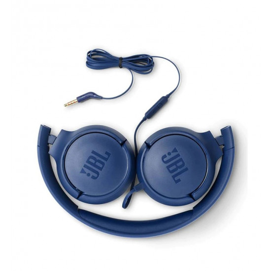 JBL T500BLU mikrofonos fejhallgató - kék (JBLT500BLU)