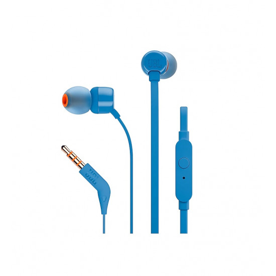 JBL Harman T110 In-Ear fülhallgató - kék (JBLT110BLU)