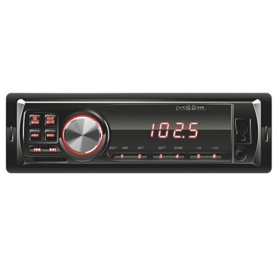 SAL BT-FM-USB-SD-AUX piros LED kijelzős fejegység (VBT 1100/RD)