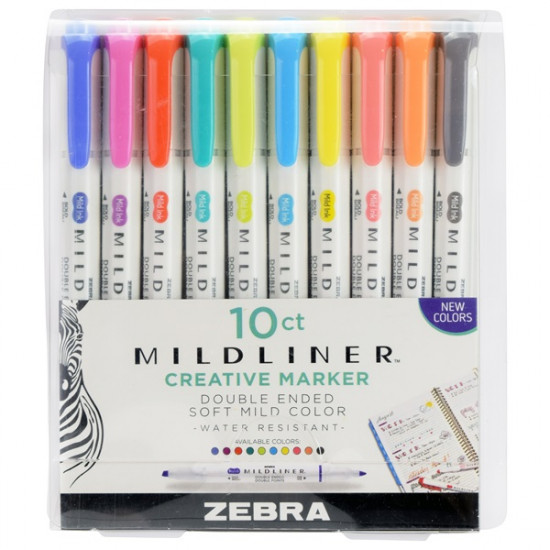 Zebra Mildliner 10db-os kettős végű szövegkiemelő készlet (78501) Zebra Mildliner 10db-os kettős végű szövegkiemelő készlet (78501)