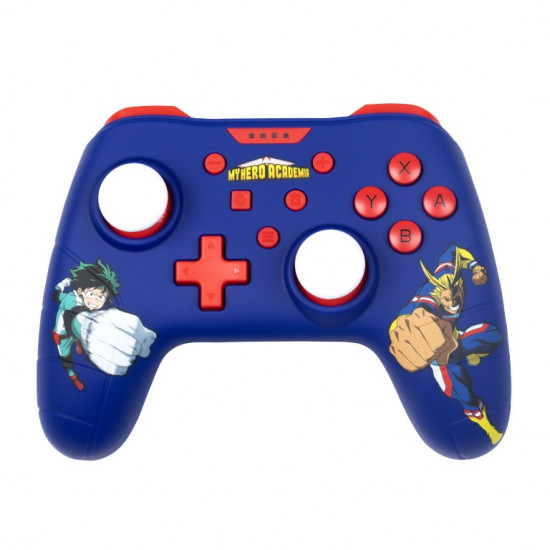 KONIX - MY HERO ACADEMIA Nintendo Switch/PC Vezetékes kontroller, Kék-Mintás (KX-MHA-SW-PAD-BLU)