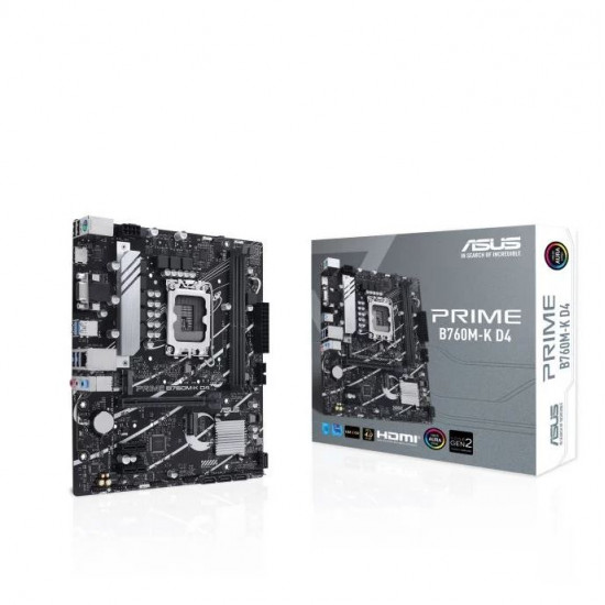 ASUS PRIME B760M-K D4 INTEL Z760 mATX alaplap