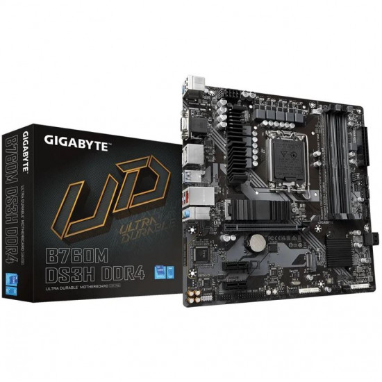 GIGABYTE B760M DS3H DDR4 INTEL Z760 mATX alaplap