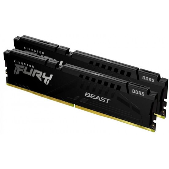 KINGSTON FURY Memória DDR5 16GB 5600MHz CL36 DIMM (Kit of 2) Beast Black EXPO