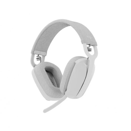 LOGITECH Zone Vibe 100 Vezeték Nélküli Bluetooth Fejhallgató Mikrofonnal - fehér (981-001219)