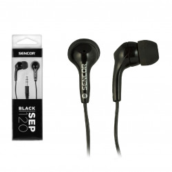 Sencor SEP 120 vezetékes fülhallgató - fekete (SEP 120 BLACK)