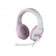 KONIX MYTHICS Geek Girl Crystal PS4 Vezetékes Gaming Stereo Mikrofonos Fejhallgató - Fehér/Pink (KX-GG-GH/CRYSTAL)