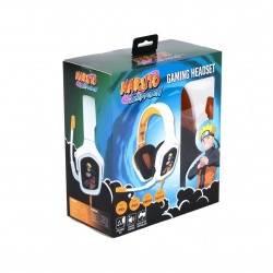 KONIX Naruto Vezetékes Gaming 2.0 Stereo Mikrofonos fejhallagtó - Fehér/Sárga (KX-GH-NARU-WH)