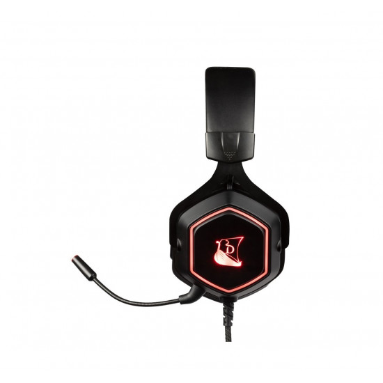 KONIX DRAKKAR Ragnarök Evo Pro Vezetékes Gaming 7.1 Stereo Mikrofonos Fejhallagtó - Fekete (KX-GH-PRO-EVO-PC)