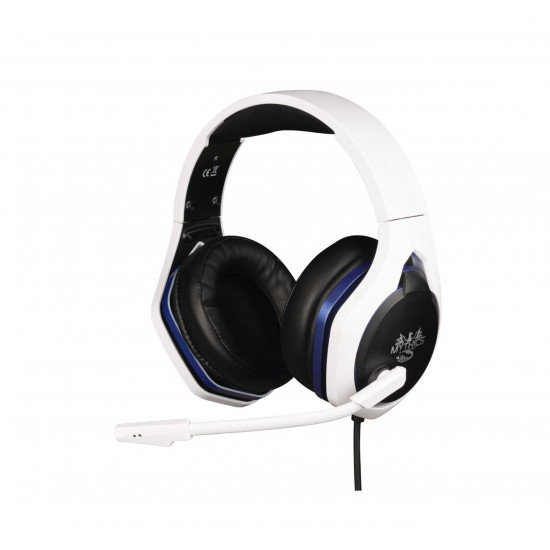 KONIX MYTHICS Hyperion PS5 Vezetékes Gaming Stereo Mikrofonos Fejhallgató - Fehér (KX-MT-HYPE-P5)