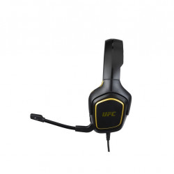 KONIX UFC Vezetékes Gaming 2.0 Stereo Mikrofonos Fejhallgató - Fekete/Sárga (KX-UFC-GHB-UNIV)