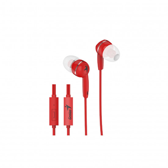 Genius HS-M320 mikrofonos fülhallgató - piros (31710005415)