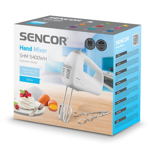 Sencor SHM 5400WH fehér kézi mixer (41005577)