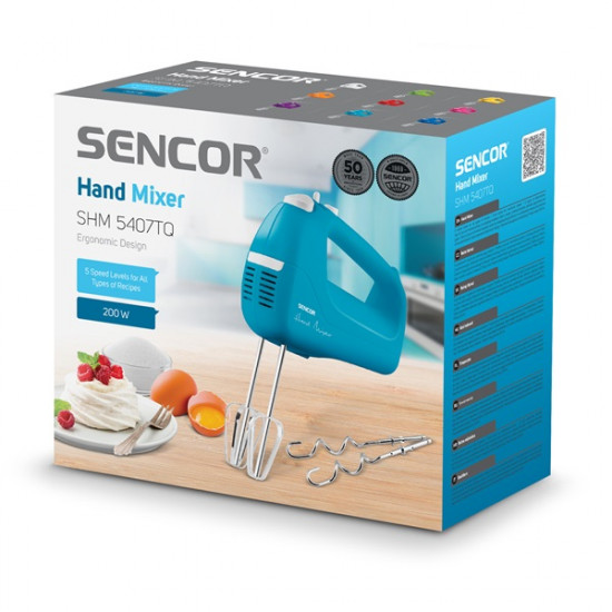 Sencor SHM 5407TQ türkiz kézi mixer (41005824)