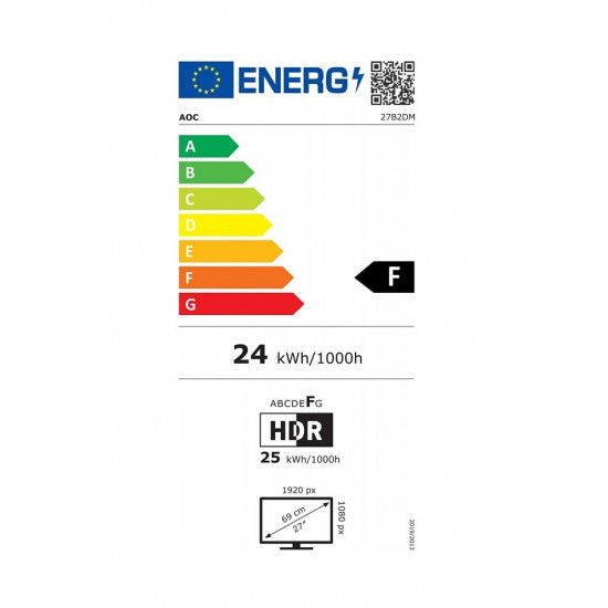 AOC 27'' LCD monitor - fekete (27B2DM)