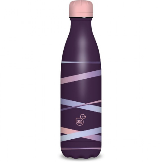 Ars Una 500ml-es Ribbon-purple duplafalú fémkulacs (55811682)