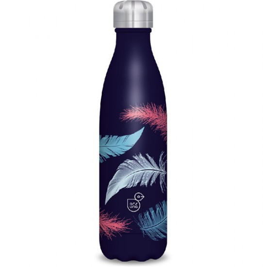 Ars Una 500ml-es Feather-dark duplafalú fémkulacs (55811705)