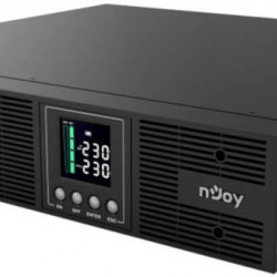 NJOY Szünetmentes 2000VA, Aster 2K, 8x IEC C13, On-line, RS232, USB, szoftver, LCD kijelző, 2U rack (UPCMCOP920HASCG01B)