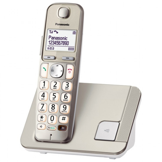 Panasonic fehér vezetéknélküli telefon (KX-TGE210PDN)