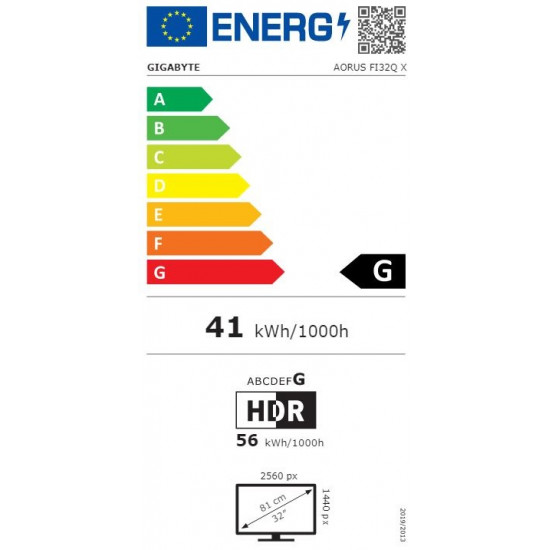 GIGABYTE 32'' AORUS FI32Q X LCD GAMING IPS MONITOR (AORUS FI32Q X-EK)