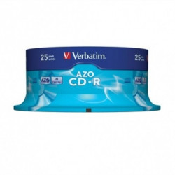 VERBATIM CDV7052B25  CD-R  Crystal cake box CD lemez 25db/csomag