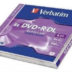 VERBATIM DVDV+8DL DVD+R kétrétegű normál tokos DVD lemez